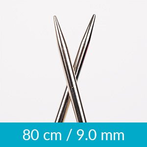 Image of DROPS brass circular knitting needles 80 cm | 2.0 mm – 10.0 mm – available at Šarlotes audumi