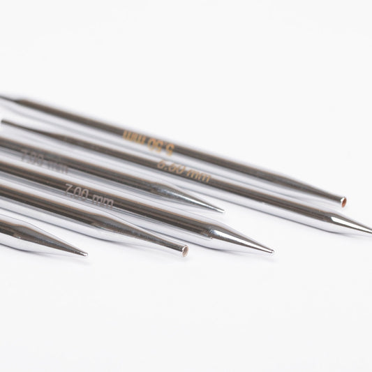 alt
Image of DROPS Pro Classic brass interchangeable circular knitting needles 12 cm | 3.0 mm - 10.0 mm – available at Šarlotes audumi
