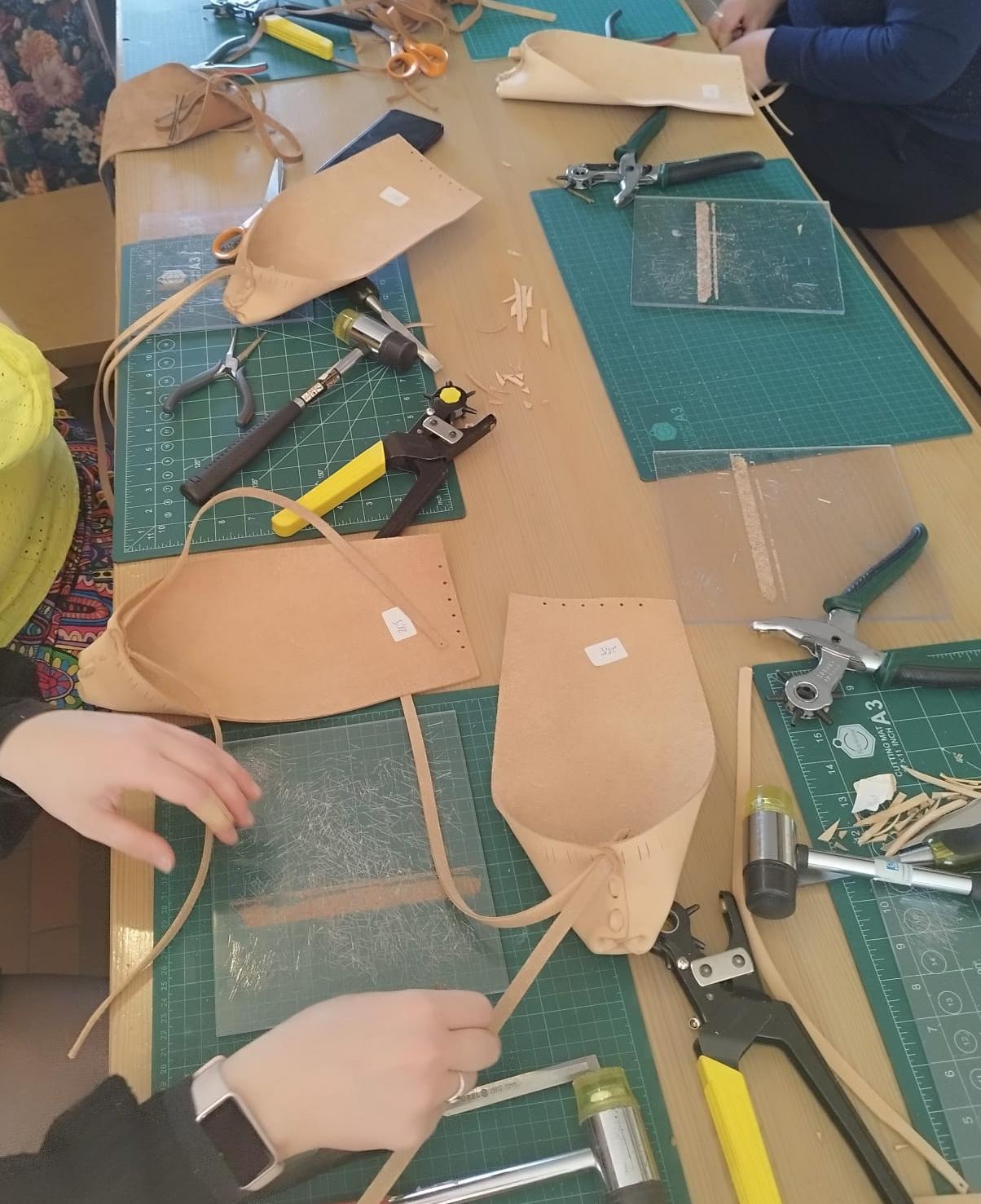 Image of a leather pastala workshop in Cēsis | June 20 at 15:00 – available at Šarlotes audumi