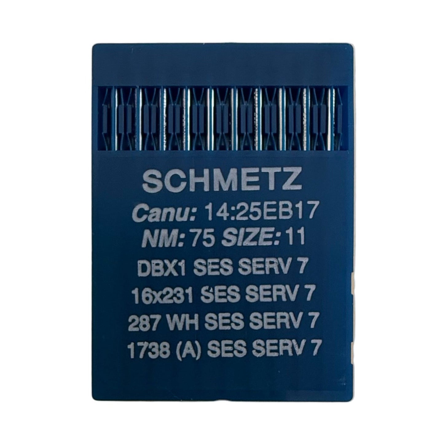 Needles for industrial sewing machines SCHMETZ DBx1 SES SERV 7 – for fine knitwear and lightweight woven fabrics (10 pcs.)