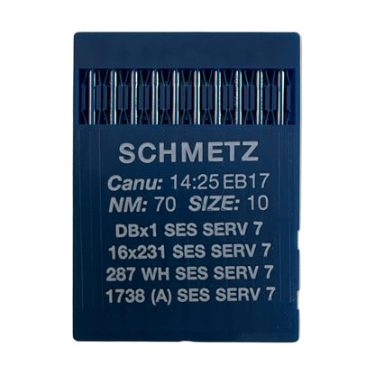 Needles for industrial sewing machines SCHMETZ DBx1 SES SERV 7 – for fine knitwear and lightweight woven fabrics (10 pcs.)