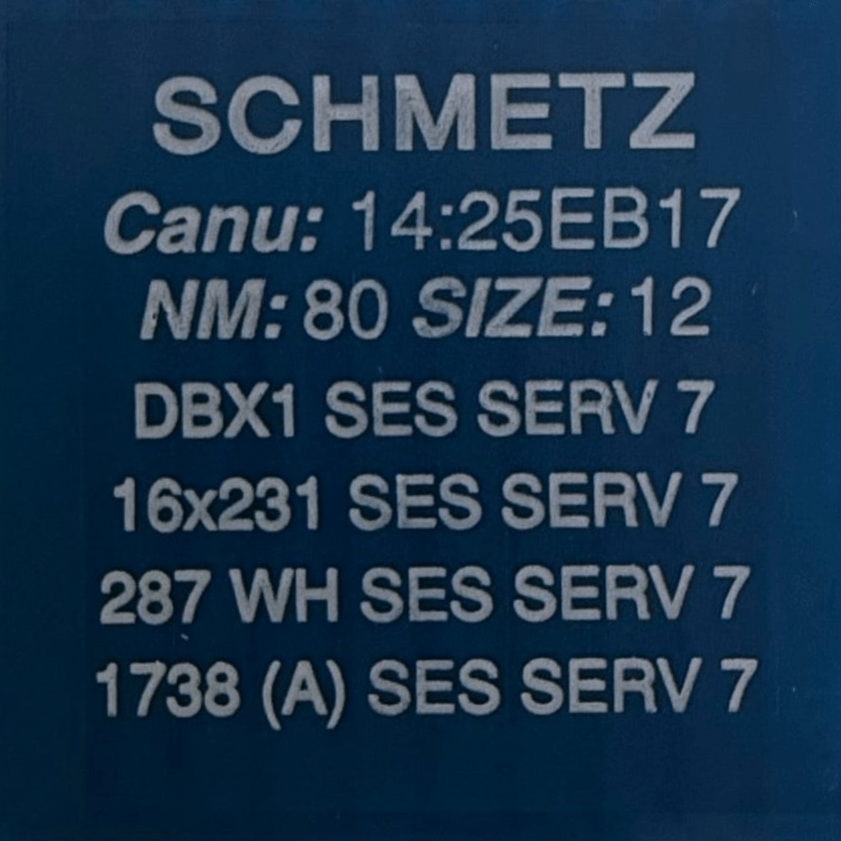 Needles for industrial sewing machines SCHMETZ DBx1 SES SERV 7 – for fine knitwear and lightweight woven fabrics (10 pcs.)