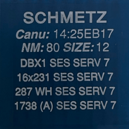 Needles for industrial sewing machines SCHMETZ DBx1 SES SERV 7 – for fine knitwear and lightweight woven fabrics (10 pcs.)