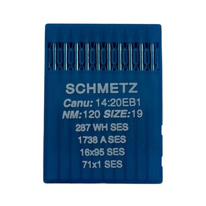 Image of SCHMETZ DBx1 SES industrial sewing machine needles – for knitwear and sportswear (10 pcs) – available at Charlotte’s fabrics