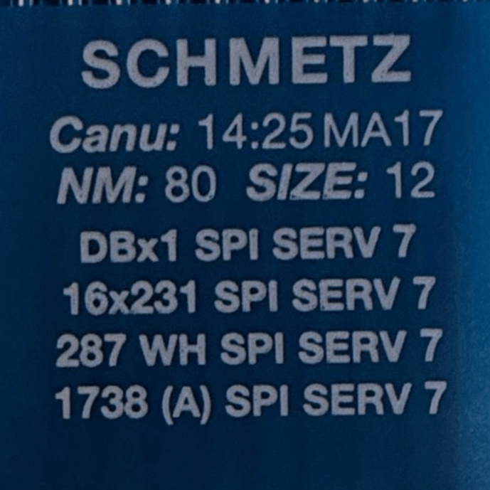 Needles for industrial sewing machines SCHMETZ DBx1 SPI SERV 7 – for dense and thin fabrics (10 pcs)