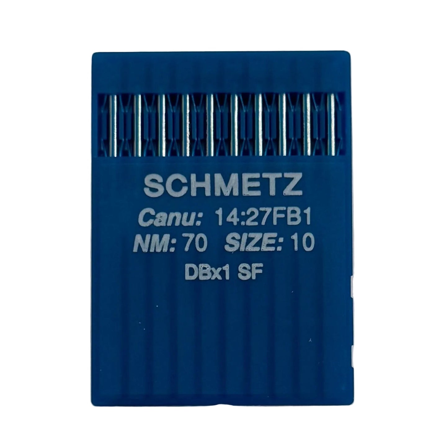Image with SCHMETZ DBx1 SUK SF industrial sewing machine needles – for extra fine knitwear (10 pcs.) – available at Šarlote's Fabrics