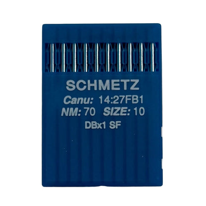Image with SCHMETZ DBx1 SUK SF industrial sewing machine needles – for extra fine knitwear (10 pcs.) – available at Šarlote's Fabrics