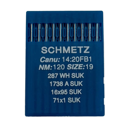 Image of SCHMETZ DBx1 SUK industrial sewing machine needles – for knitwear and denim (10 pcs.) – available at Šarlotes audumi