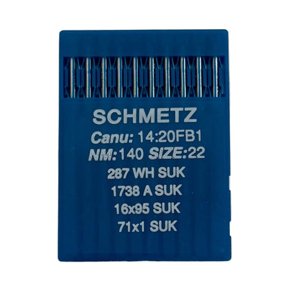 Image of SCHMETZ DBx1 SUK industrial sewing machine needles – for knitwear and denim (10 pcs) – available at Šarlotes audumi