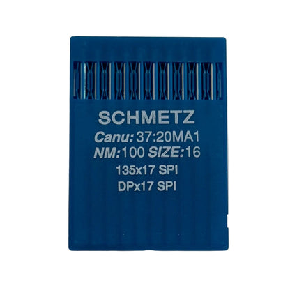 Image of SCHMETZ DPx17 SPI needles for industrial sewing machines – for dense and thin fabrics (10 pcs) – available at Šarlotes audumi