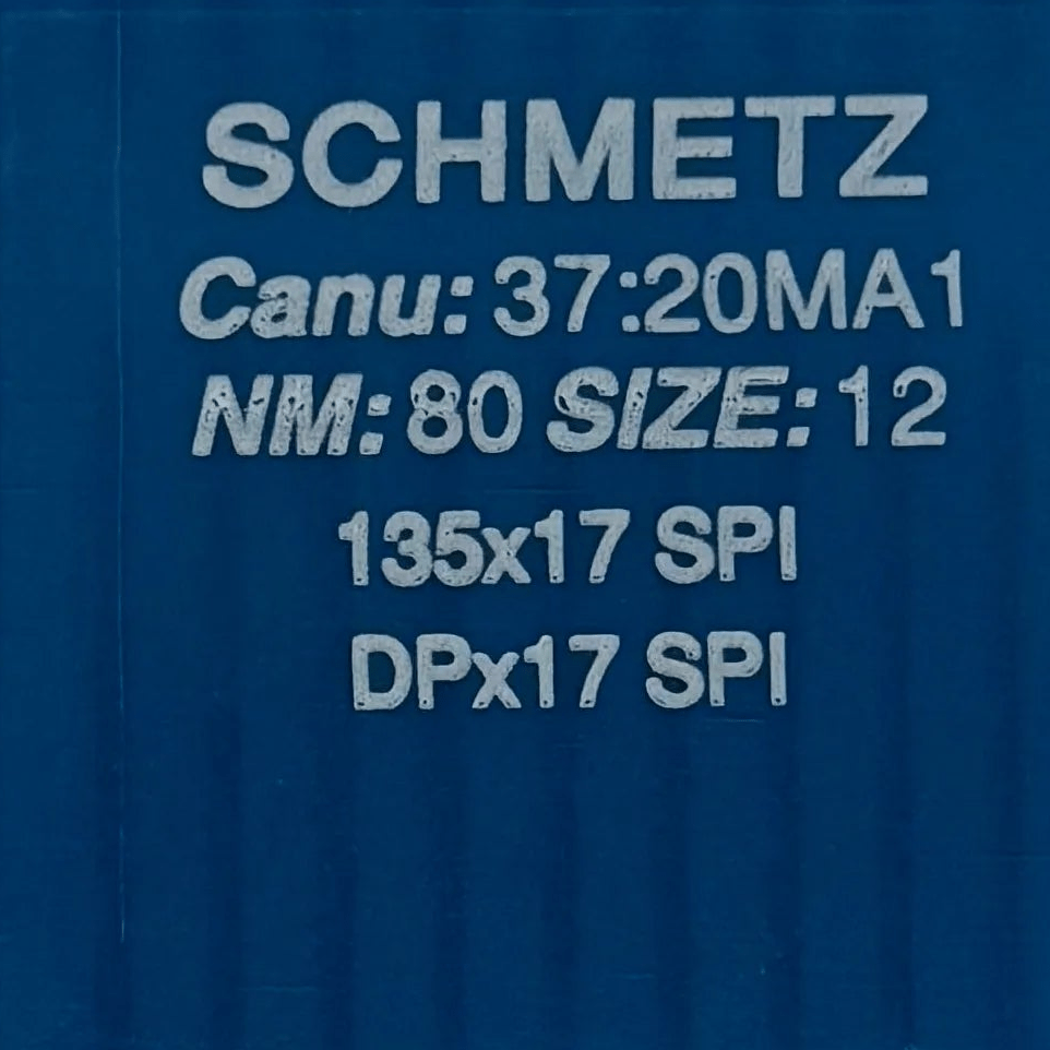 alt
Image with SCHMETZ DPx17 SPI industrial sewing machine needles – for dense and thin fabrics (10 pcs.) – available at Šarlotes audumi