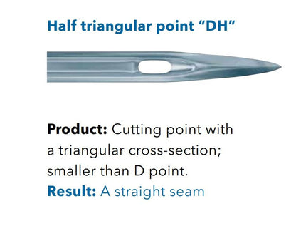 alt
Image with SCHMETZ DPx5 DH industrial sewing machine needles for leather (10 pcs) – available at Šarlotes audumi