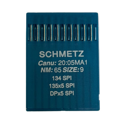 Image of SCHMETZ DPx5 SPI industrial sewing machine needles for dense and thin fabrics (10 pcs) – available at Charlotte's fabrics