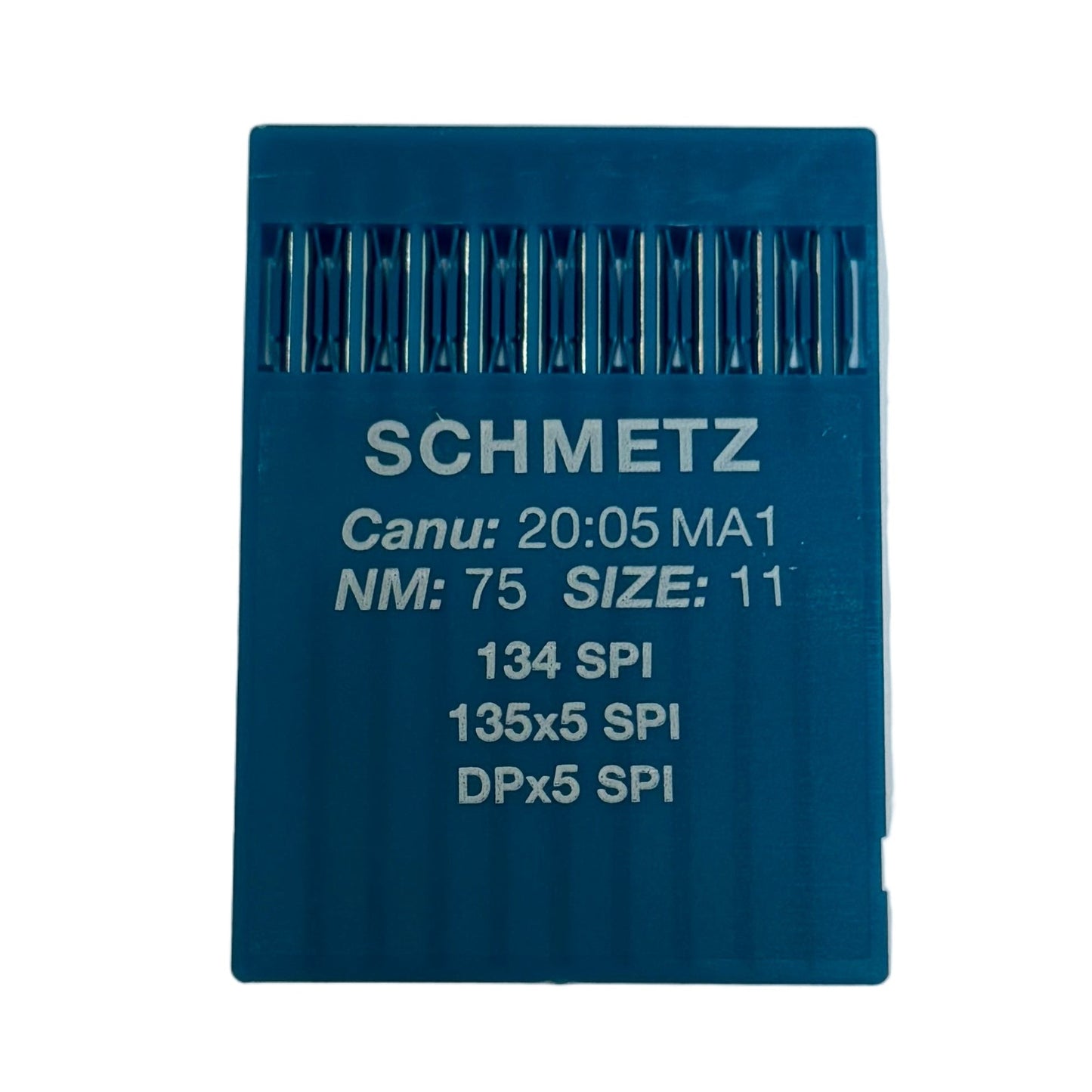 Image of SCHMETZ DPx5 SPI industrial sewing machine needles – for dense and thin fabrics (10 pcs.) – available at Charlotte's Fabrics