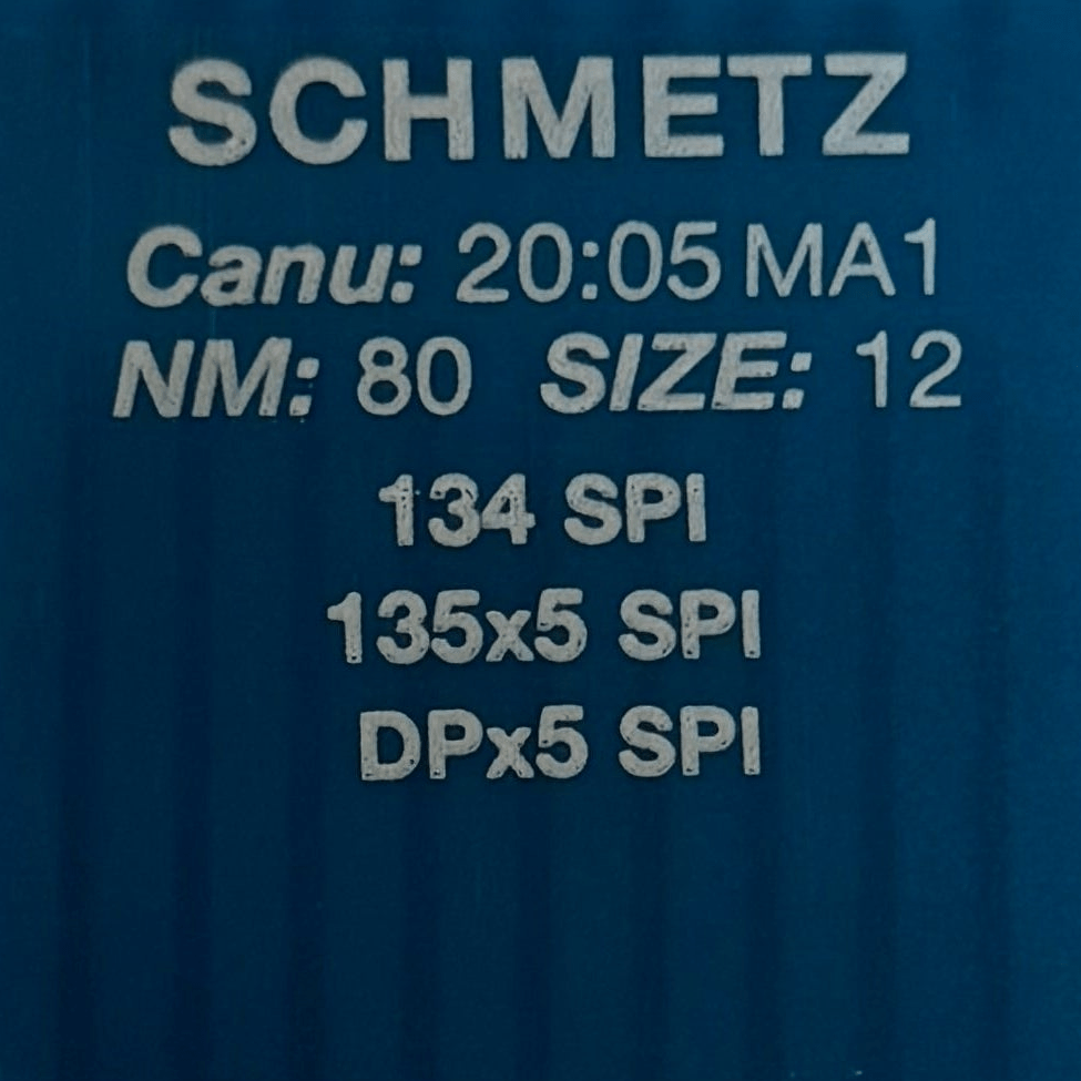Image of SCHMETZ DPx5 SPI industrial sewing machine needles – for heavy and thin fabrics (10 pcs) – available at Šarlotes audumi