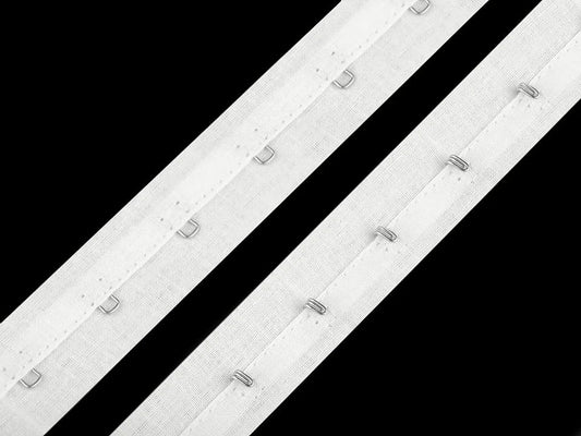Hook-and-loop fastener tape - white