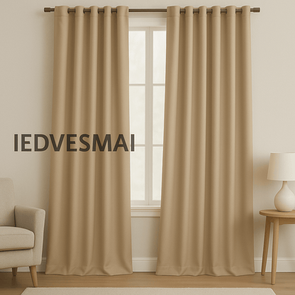 Curtain fabric, blackout Blackout|230 g/m² 140 cm|yellowish beige