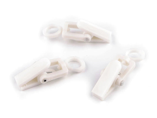 Curtain clips (set of 10 pcs) - white