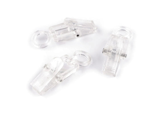 Curtain hooks (set of 10 pcs) - transparent