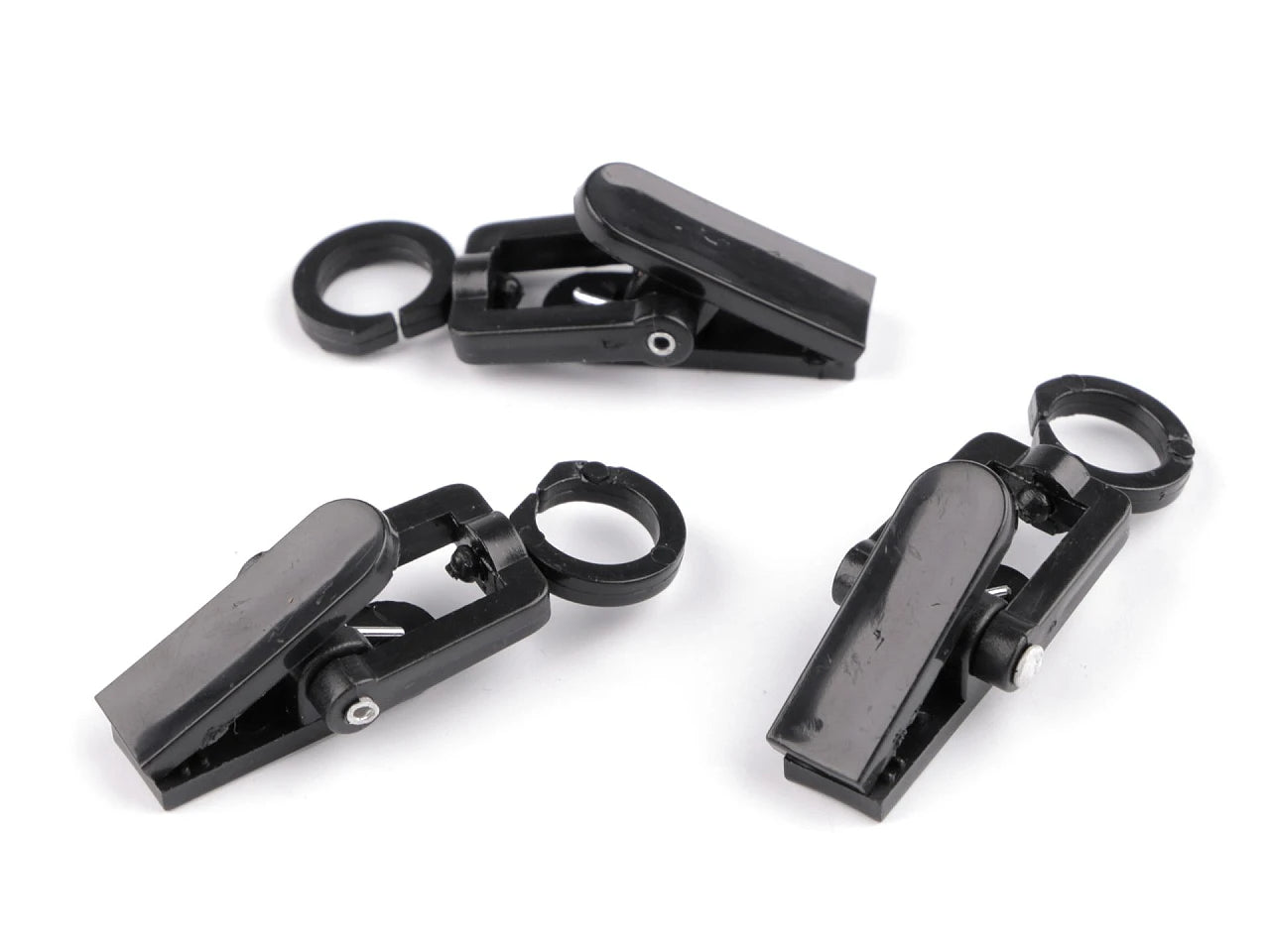Curtain hooks (set of 10 pcs) - black