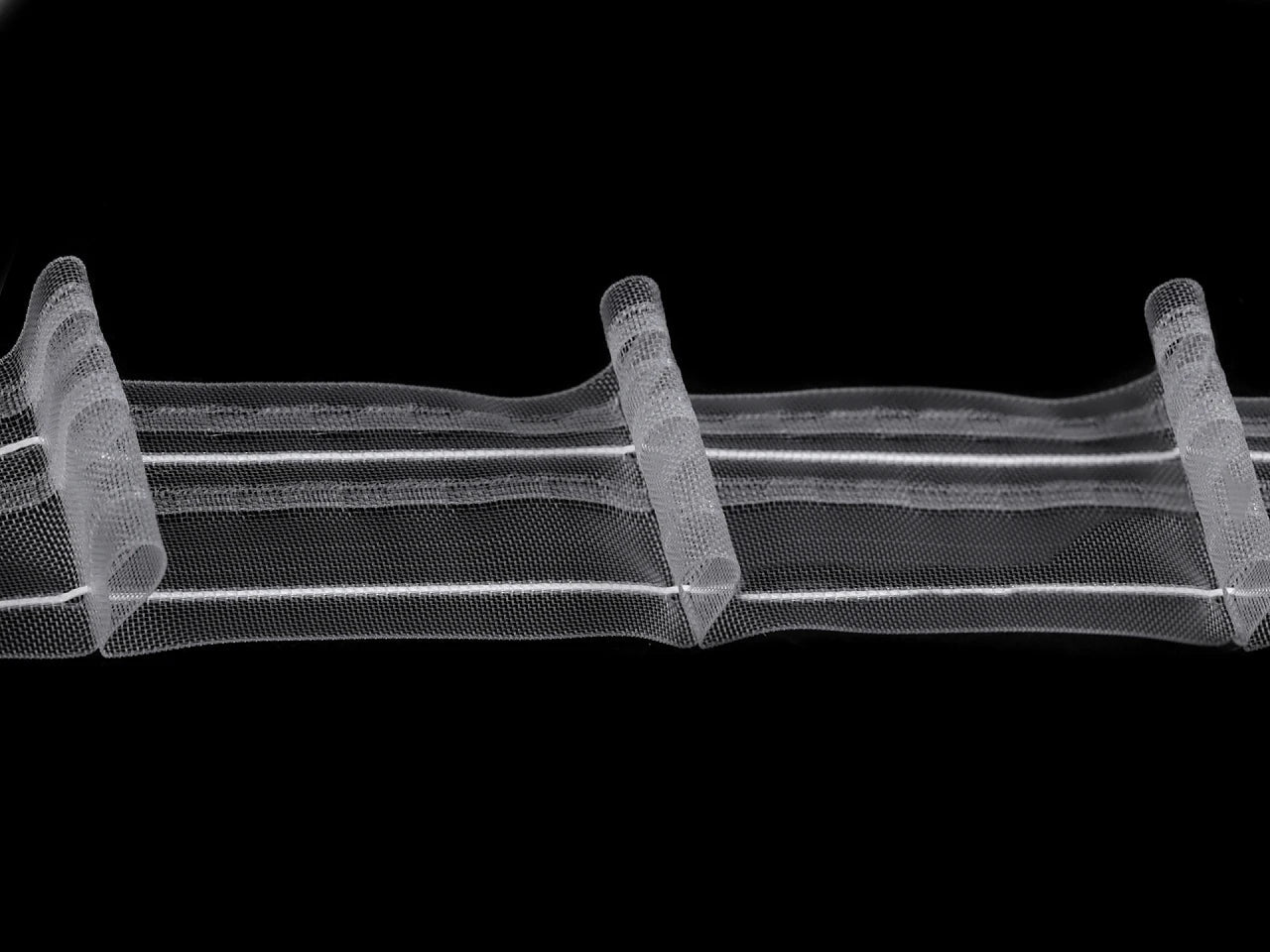 Image of curtain tape with a single pleat, 50 mm – available at Šarlotes audumi