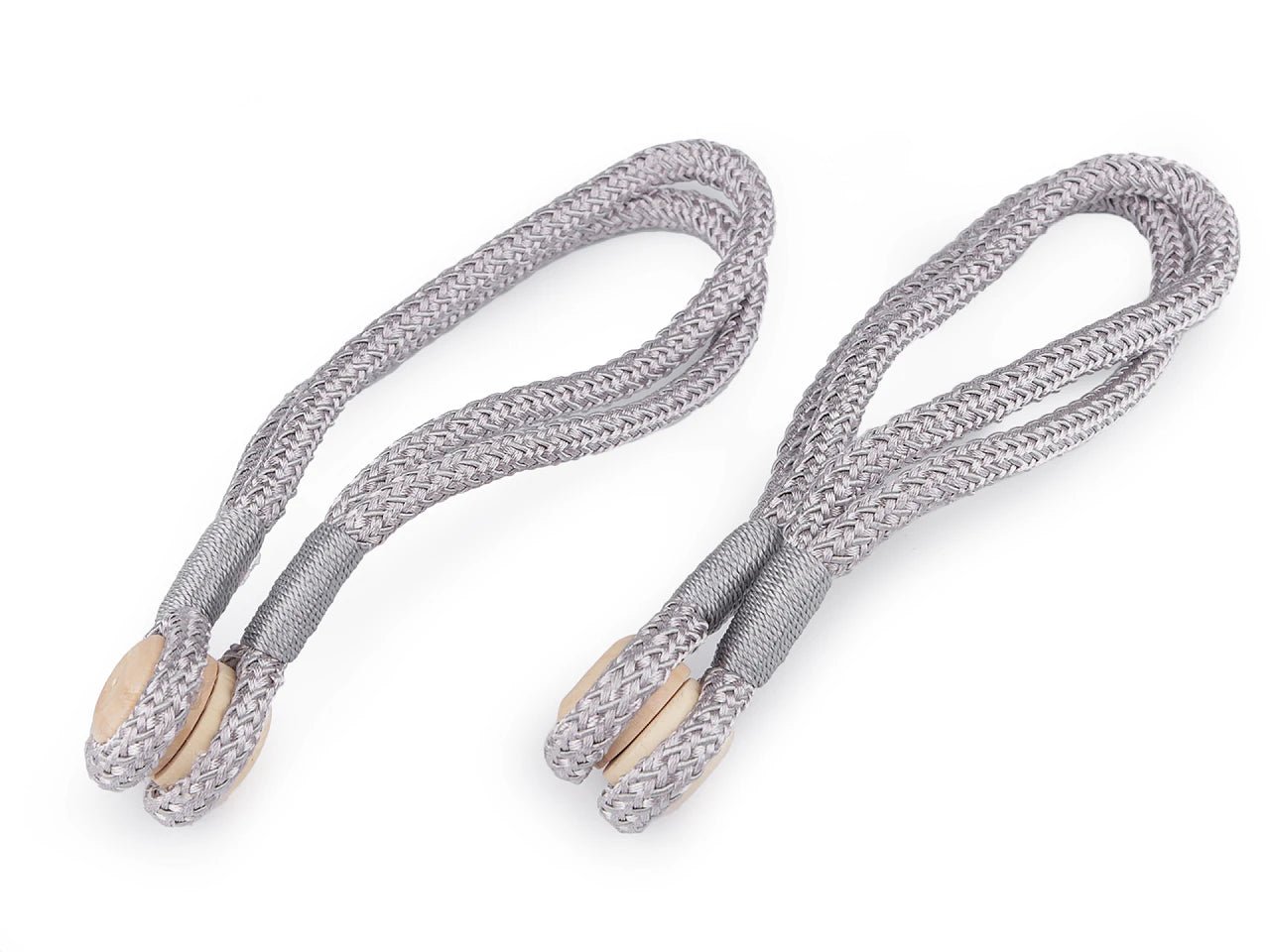 Curtain holder with magnet - grey (2 pcs in set)