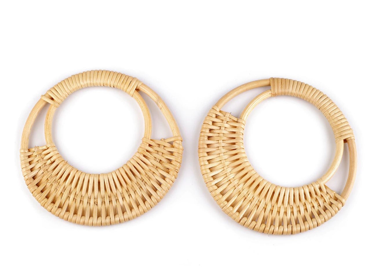 Round woven rattan handles Ø16.5 cm| 2 pcs.