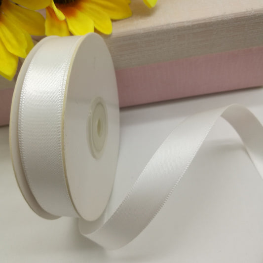 White satin ribbon 32 mm (pack of 25 m)