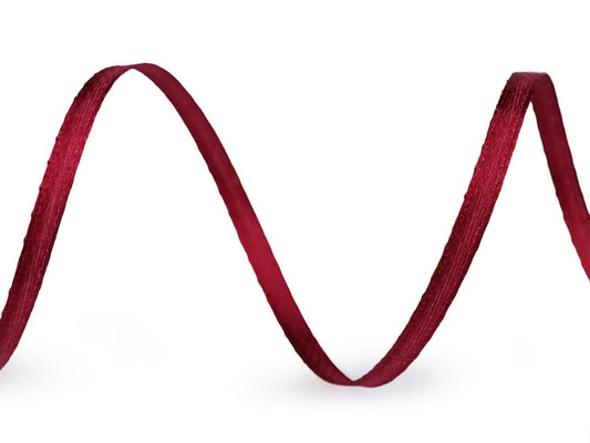 Satin ribbon - burgundy 3 mm (pack of 100 m)