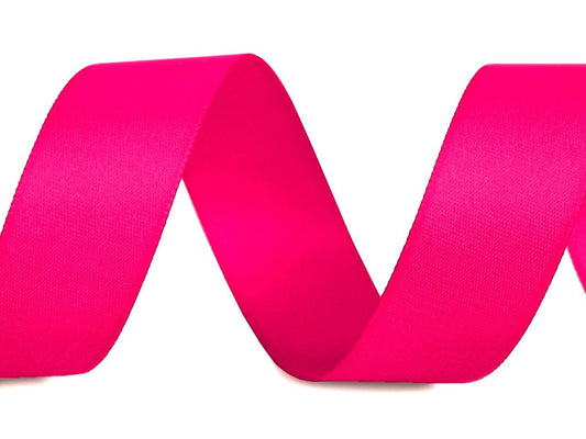 Satin ribbon - bright pink 20 mm (pack 25 m)