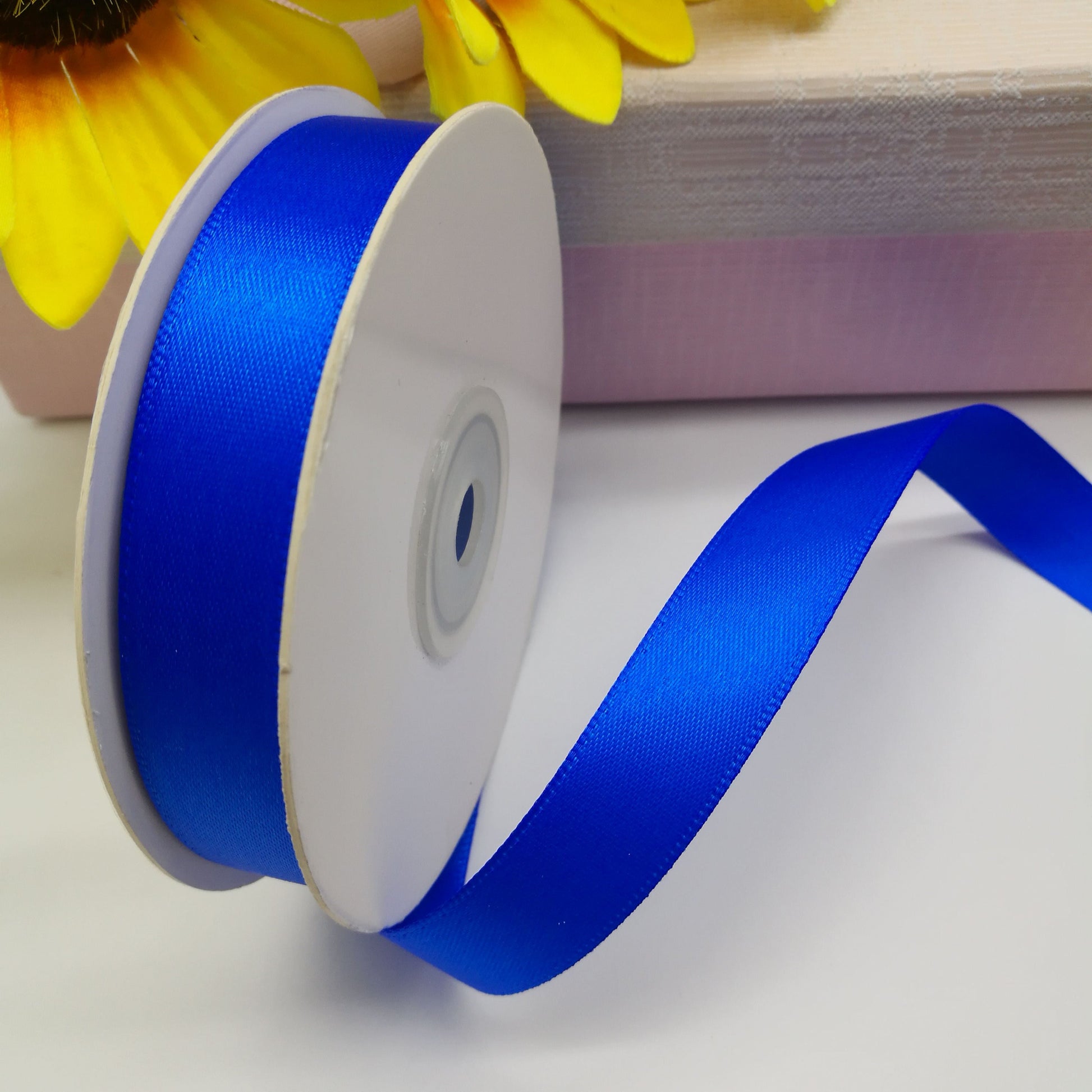 Satin ribbon - cornflower blue 25 mm (25 m pack)