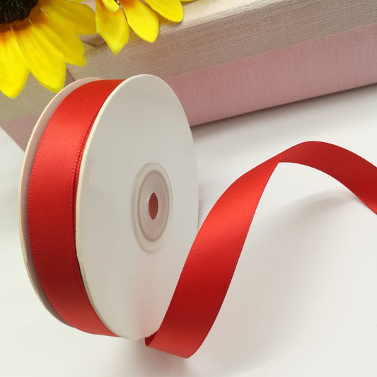 Satin ribbon - red 12 mm (25 m pack)