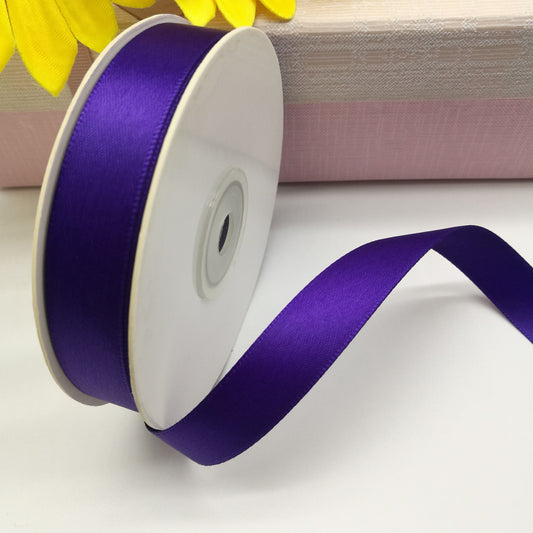 Satin ribbon - dark purple 12 mm (25 m pack)