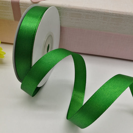 Satin ribbon - green 38 mm (25 m roll)