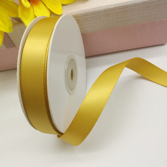 Satin ribbon - gold 25 mm (pack of 25 m)