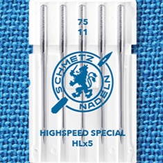 SCHMETZ HIGH SPEED SPECIAL HLx5 high-speed special needles - No. 75 (5 pcs.)