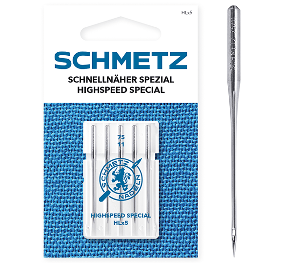 SCHMETZ HIGH SPEED SPECIAL HLx5 high-speed special needles - No. 75 (5 pcs.)
