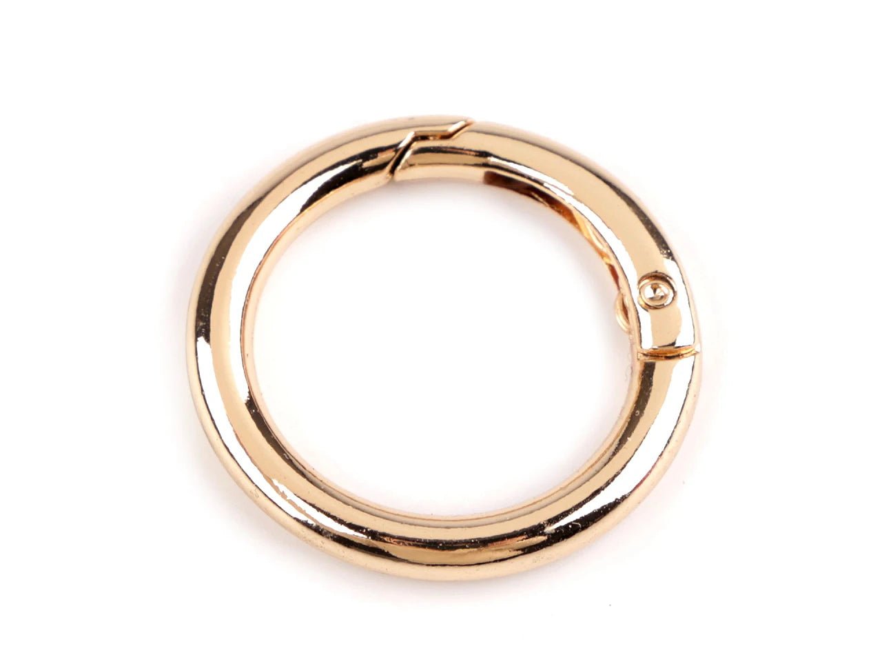 Key ring Ø25 mm | Metal spring carabiner | assorted colors