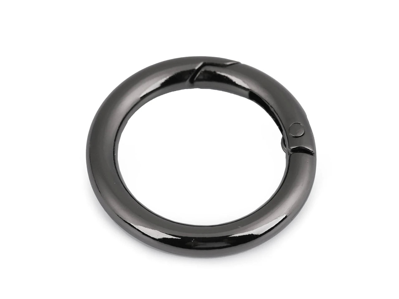 Key ring Ø25 mm | Metal carabiner with spring | assorted colors