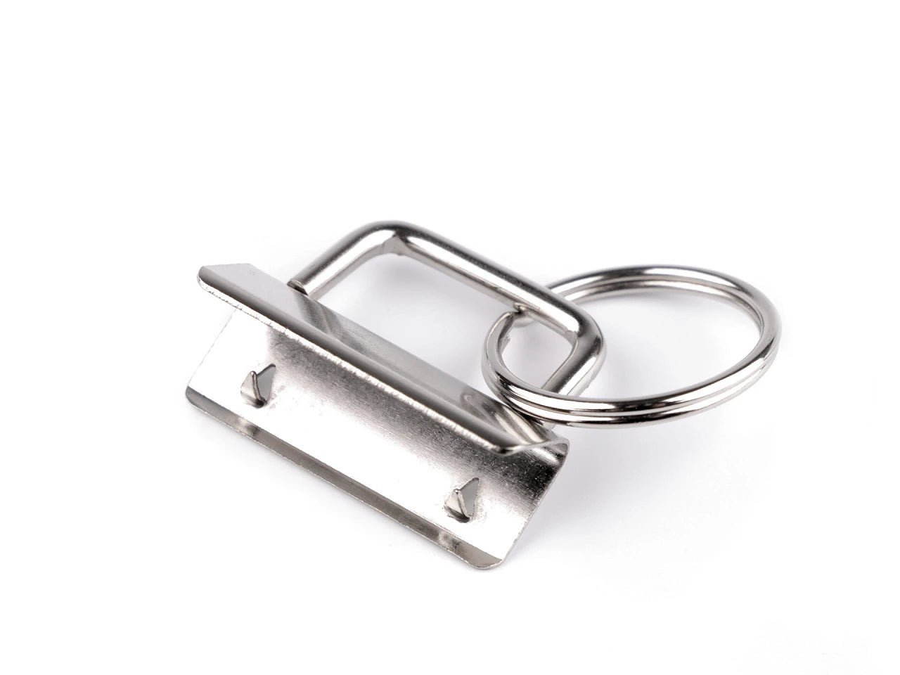 Image of a keychain attachment with ring, 32 mm – available at Šarlotes audumi