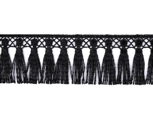 Image with fringe – 4,5 cm wide – available at Šarlotes audumi