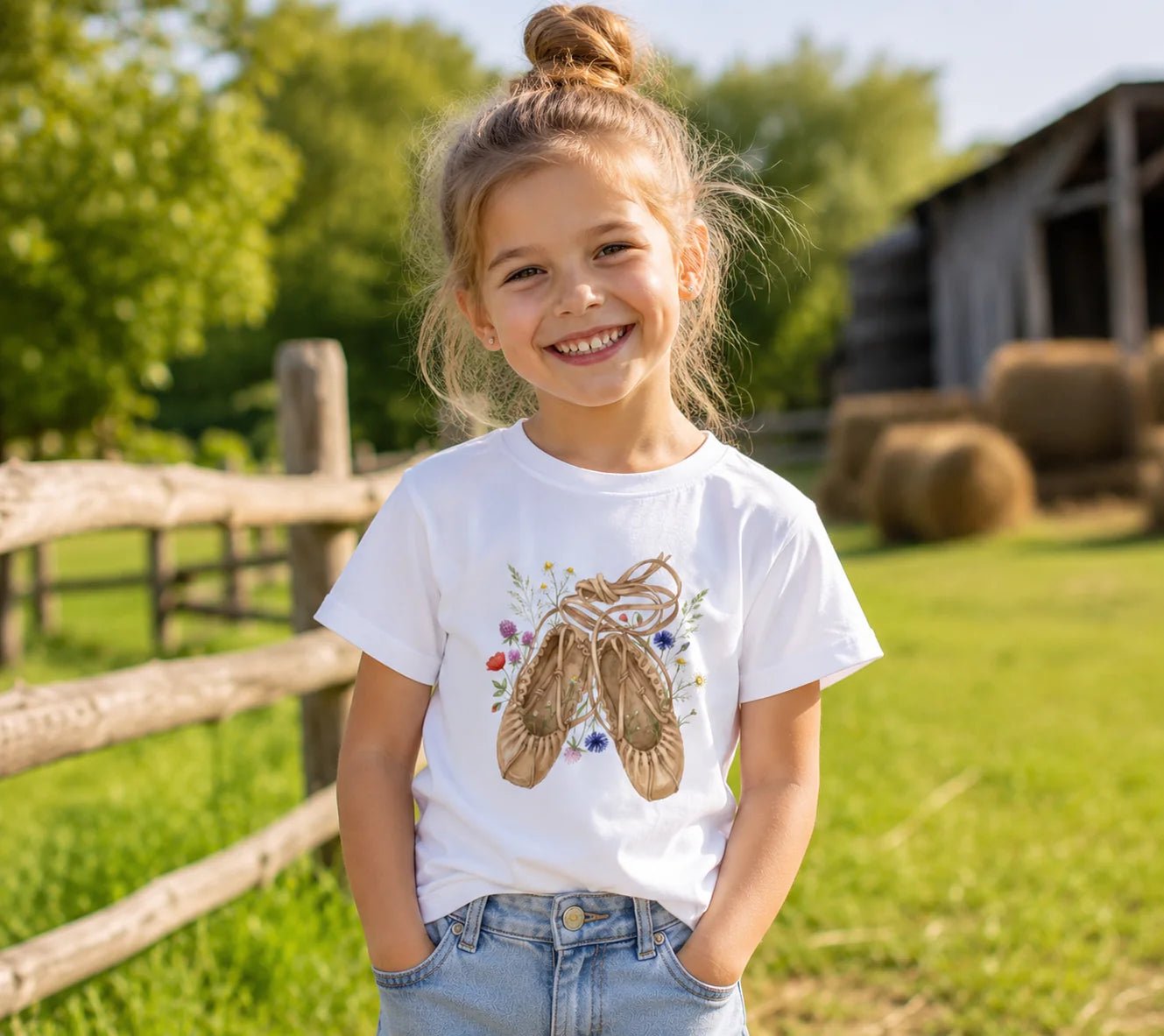 Zdjęcie przedstawiające dziecięcy bawełniany T-shirt „Pastalas” – dostępny w Šarlotes audumi