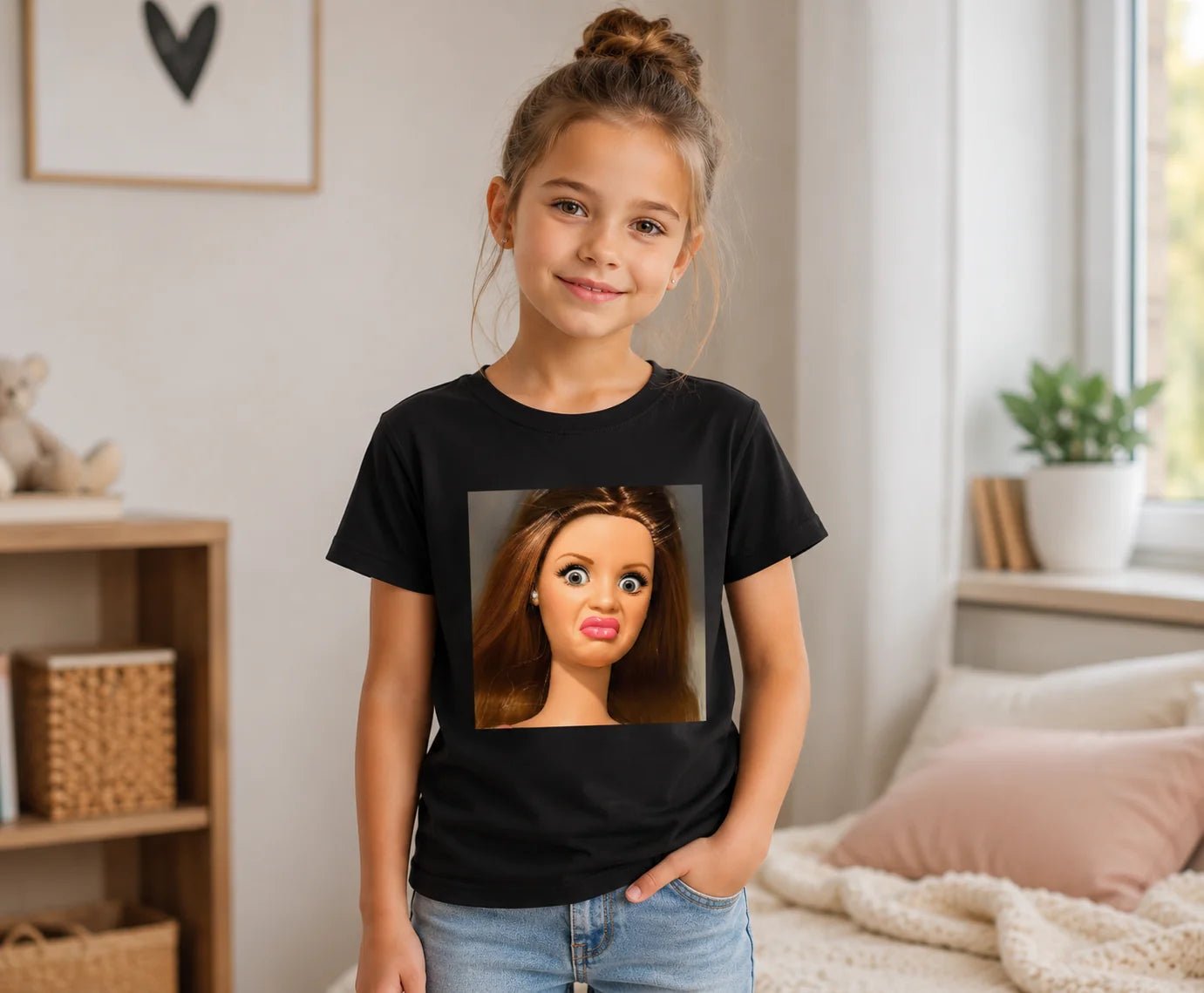 Image of a children's cotton T-shirt “Seriously?” – available at Charlotte Fabrics