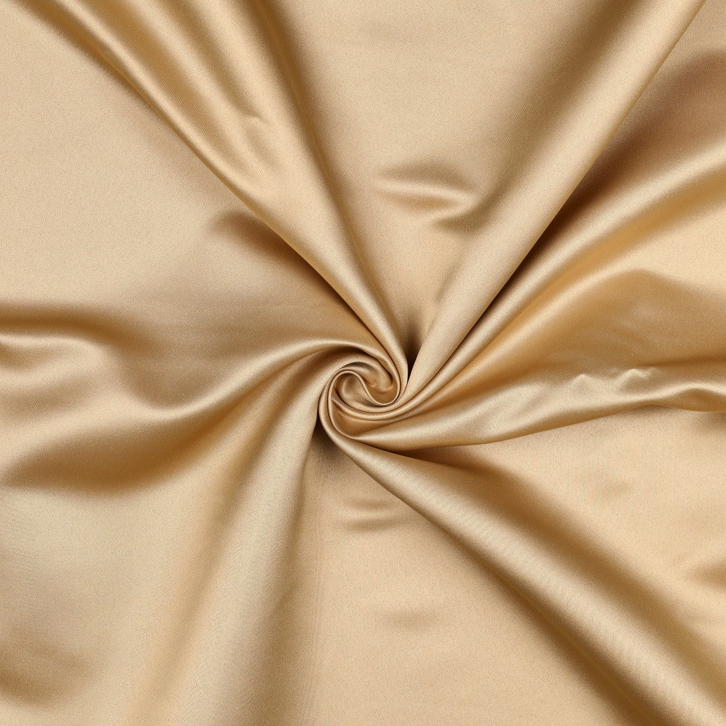Zdjęcie: gruba satynowa tkanina Royal Heavy Satin – beżowa – dostępna online w Šarlotes audumi