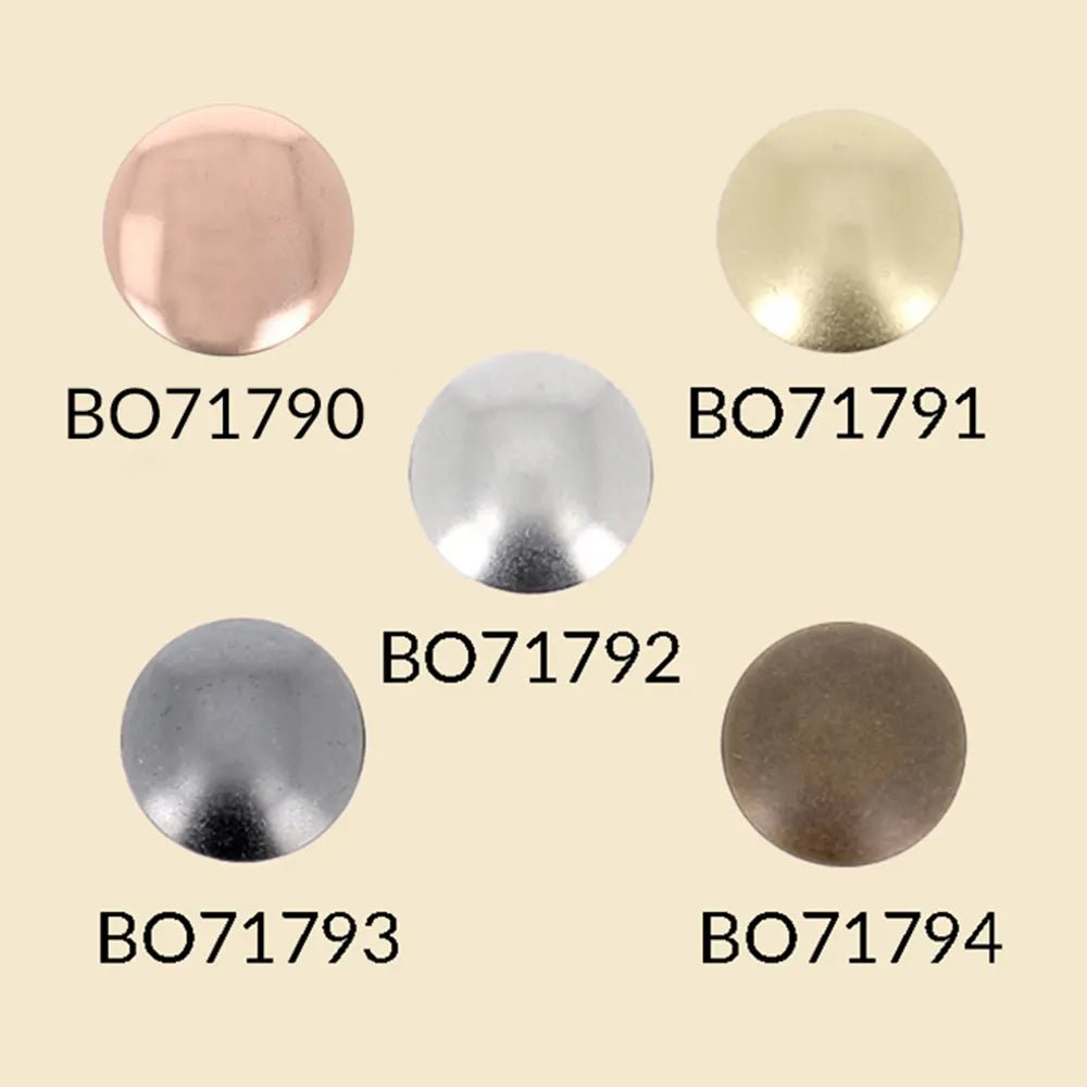 Zdjęcie przedstawiające napy BOHIN Magic bez szczypiec 14 mm – Rose Gold, 4 szt. – dostępne online w Šarlotes audumi