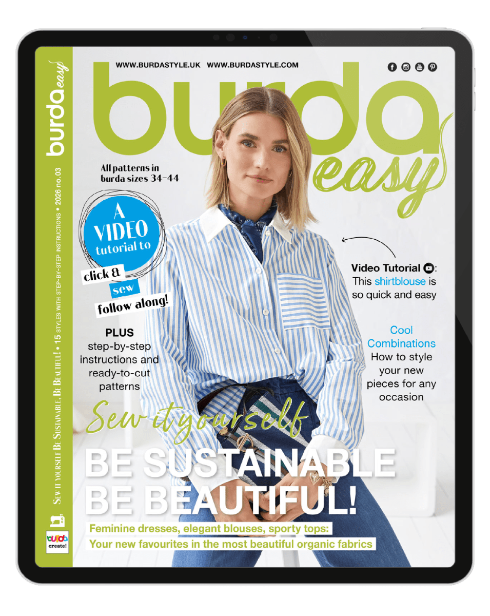 txt
Zdjęcie cyfrowego magazynu Burda Easy 03/2026 – dostępny online w Šarlotes audumi