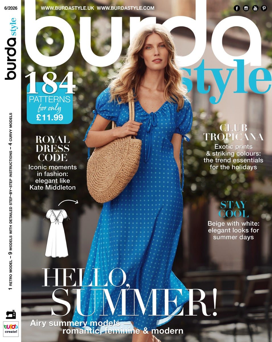 Image with Burda Style | June 2026 - ENG – available at Šarlotes audumi