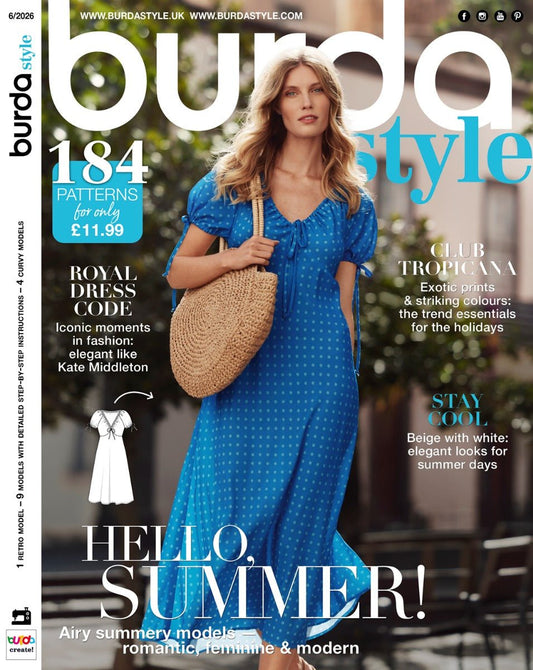 Image with Burda Style | June 2026 - ENG – available at Šarlotes audumi