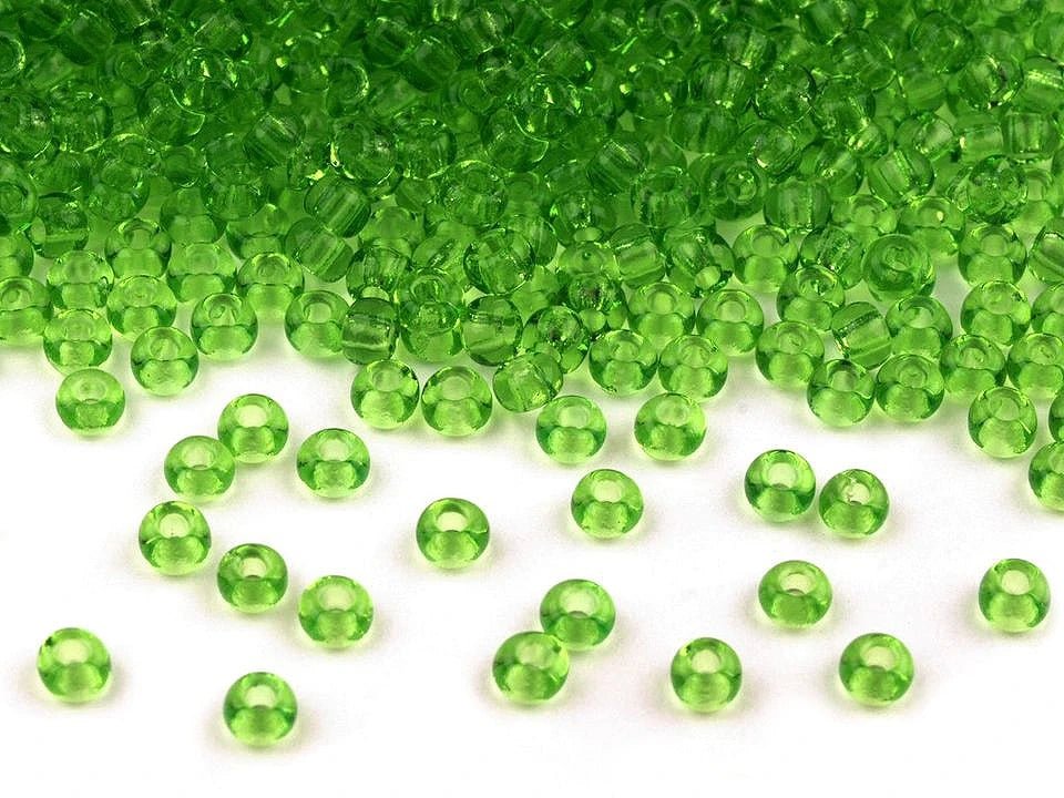 Image with Preciosa Czech glass beads 4.5 mm 20 g | assorted shades – available at Charlotte's Fabrics