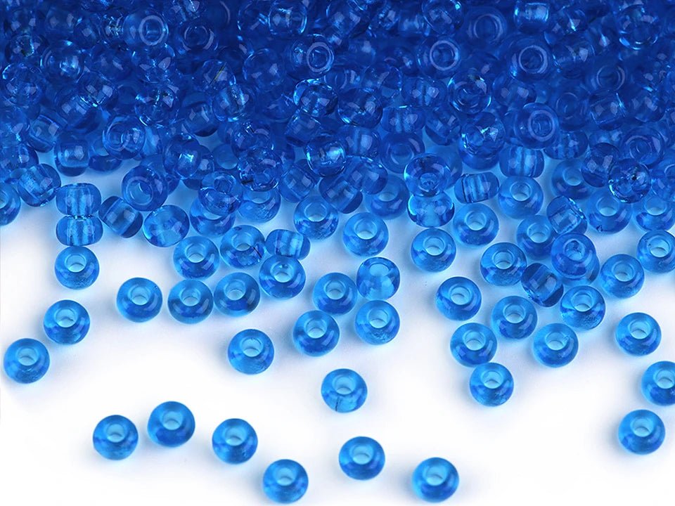 Attēls ar Čehu stikla pērlītes Preciosa 4.5 mm 20 g | dažādu toņu – pieejams Šarlotes audumi